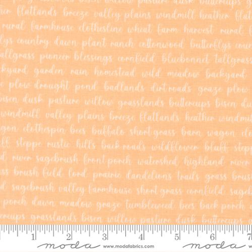 Pastel Prairie Apricot Words