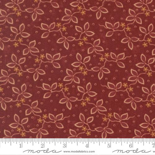 Flannel Season Barn Red 3 Leaves