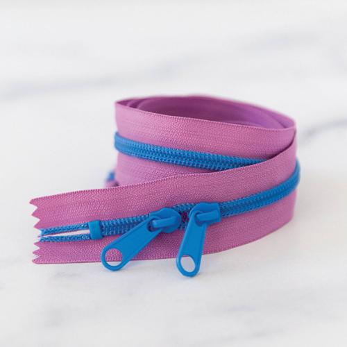 30" Zipper Blueberry
