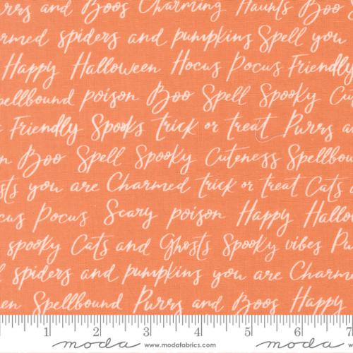 Purrs and Boos Pumpkin Happy Halloween Lettering