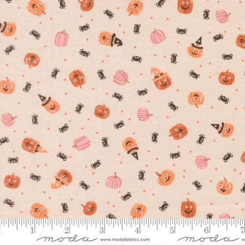 Purrs and Boos Moonbeam Friendly Pumpkin and Spiders