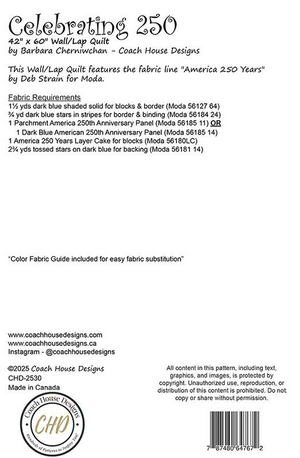 Celebrating 250 Pattern