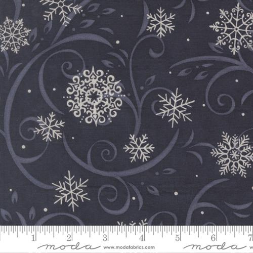 When Snow Falls Night Sky Swirling Snowflakes