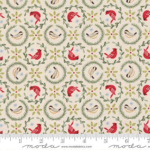 When Snow Falls Snowy White Tiny Birds In Wreaths