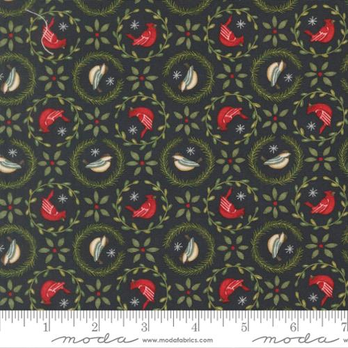 When Snow Falls Night Sky Tiny Birds In Wreaths