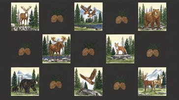 Northwoods Lodge Panel Soil 24" x 44"