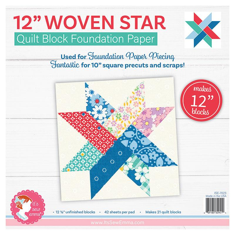 12" Woven Star Foundation Paper