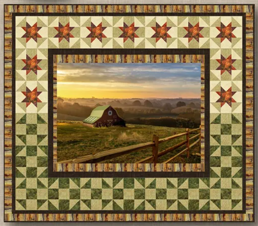 Homestead Barn Kit, 69x60, Pattern & Binding Included