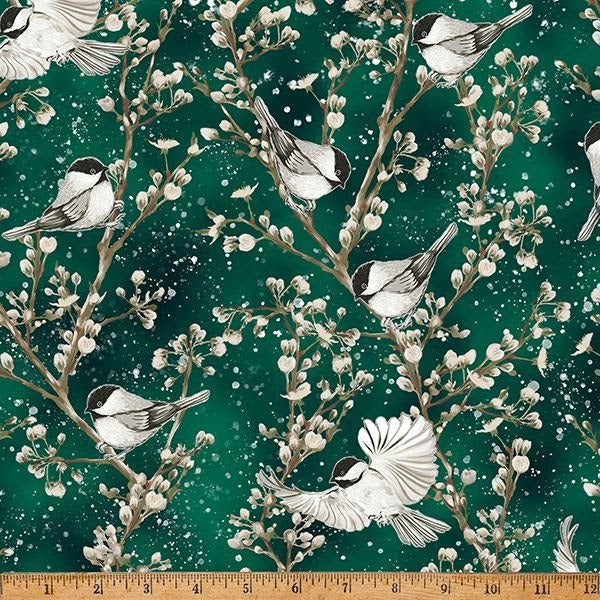 Emerald/Silver Cotton & Pine