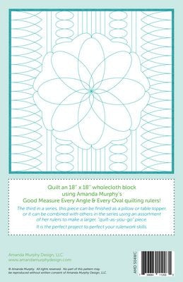Wholecloth Quilting Ideas: Block 4 (Angle & Oval)