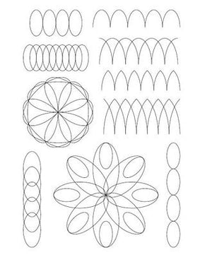 Wholecloth Quilting Ideas: Block 4 (Angle & Oval)