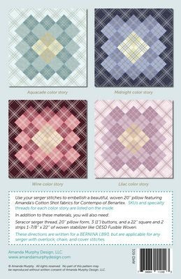 Criss-Cross Pillow Serger Pattern