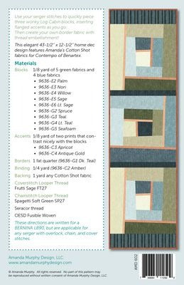 Wonky Log Cabin Runner Pattern