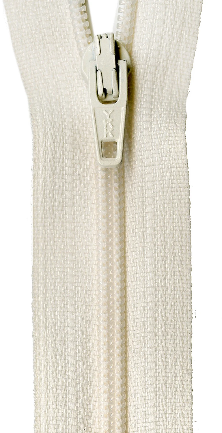 22in Size 3 Zipper Creamy