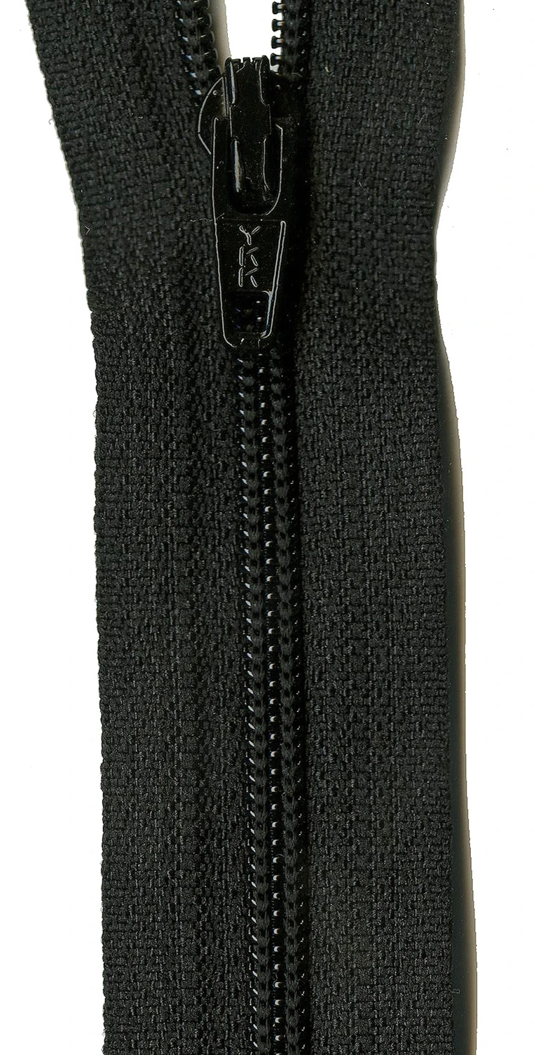 22in Size 3 Zipper Basic Black