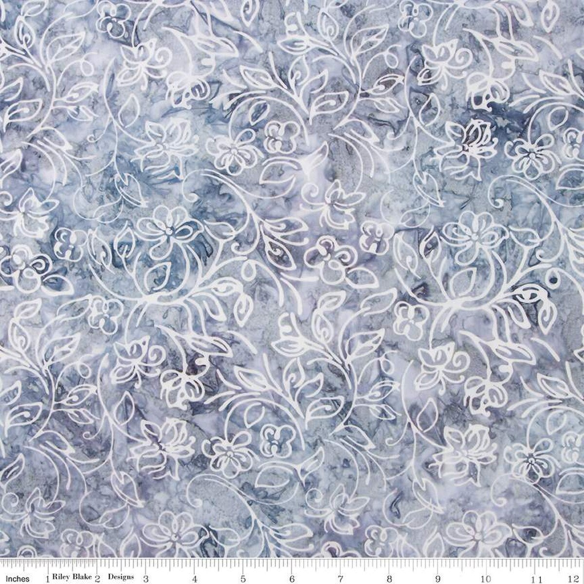 Batiks Achromatic Dance Fog Gray