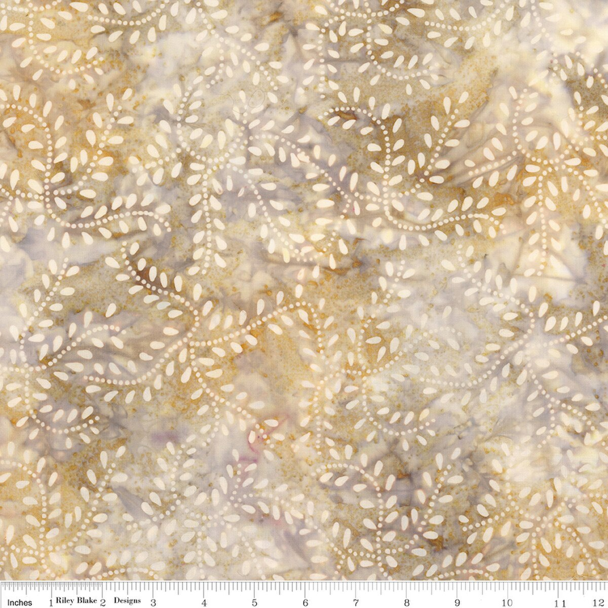 108" Batiks Gray & Golden Arabella Creamy Caramel