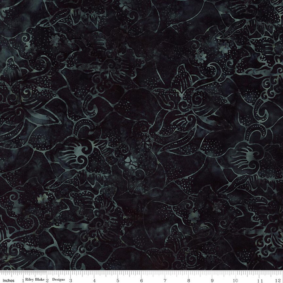 108" Batiks Vibrant Pointillism Charcoal