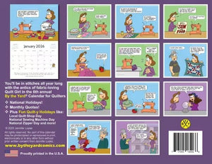 By the Yard® 2026 Wall Calendar for Quilters