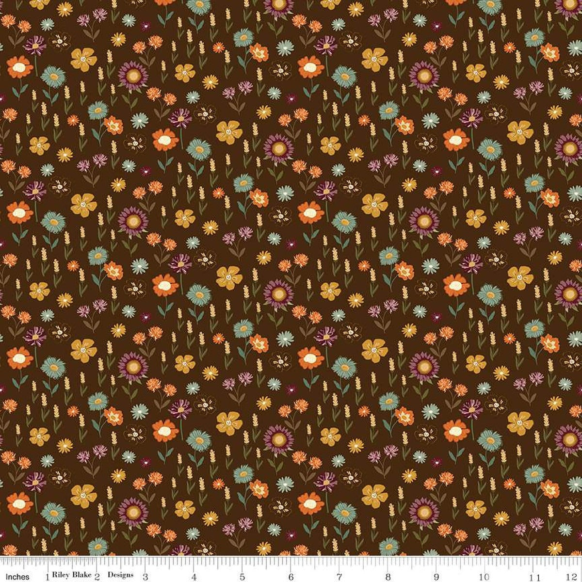 Floral Brown