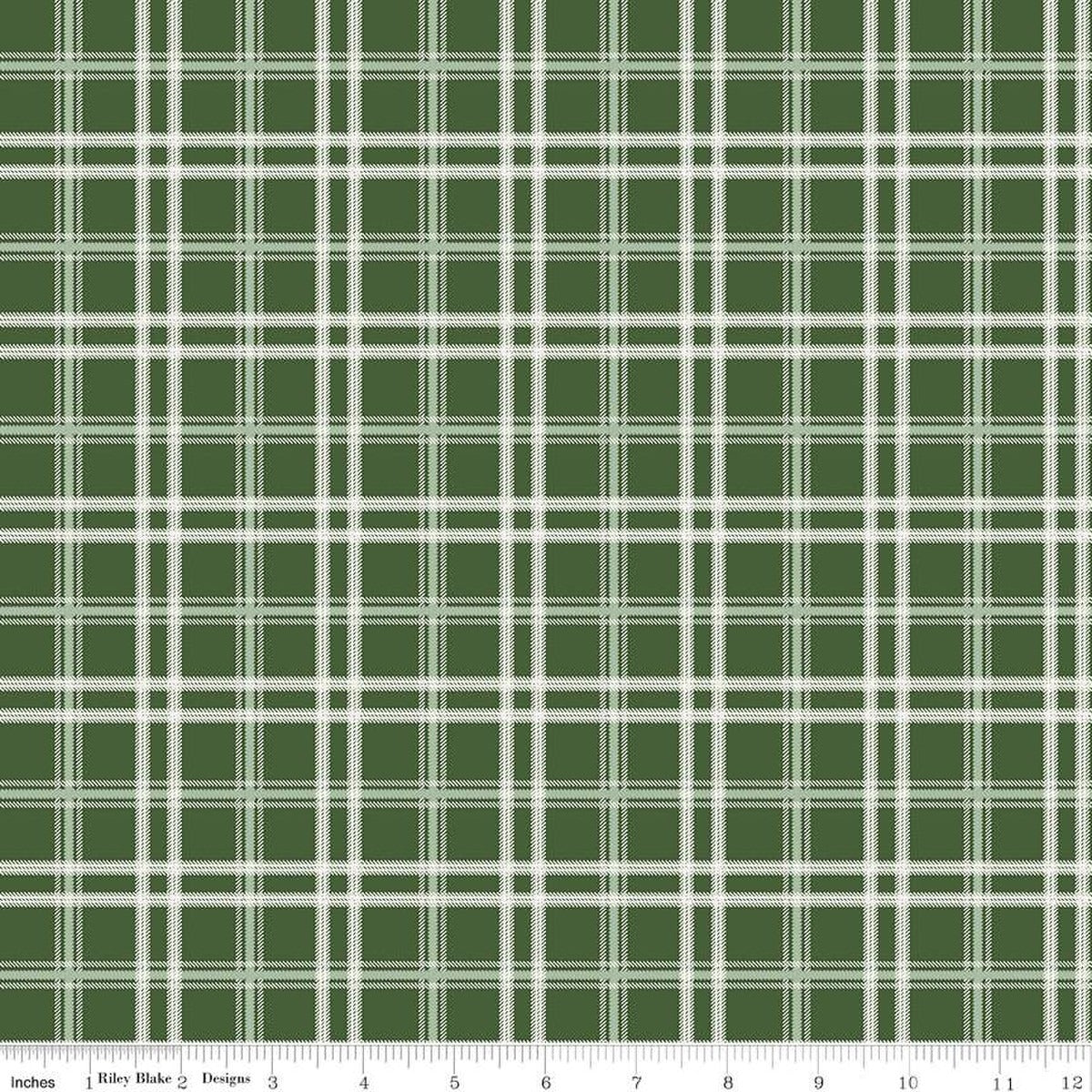 Mistletoe & Holly Plaid Forest