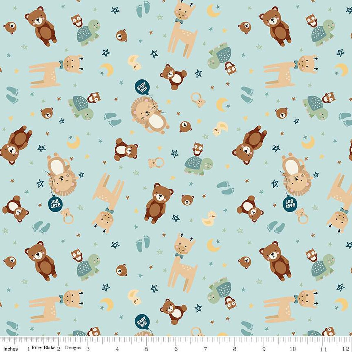 Baby Boy Animals Blue