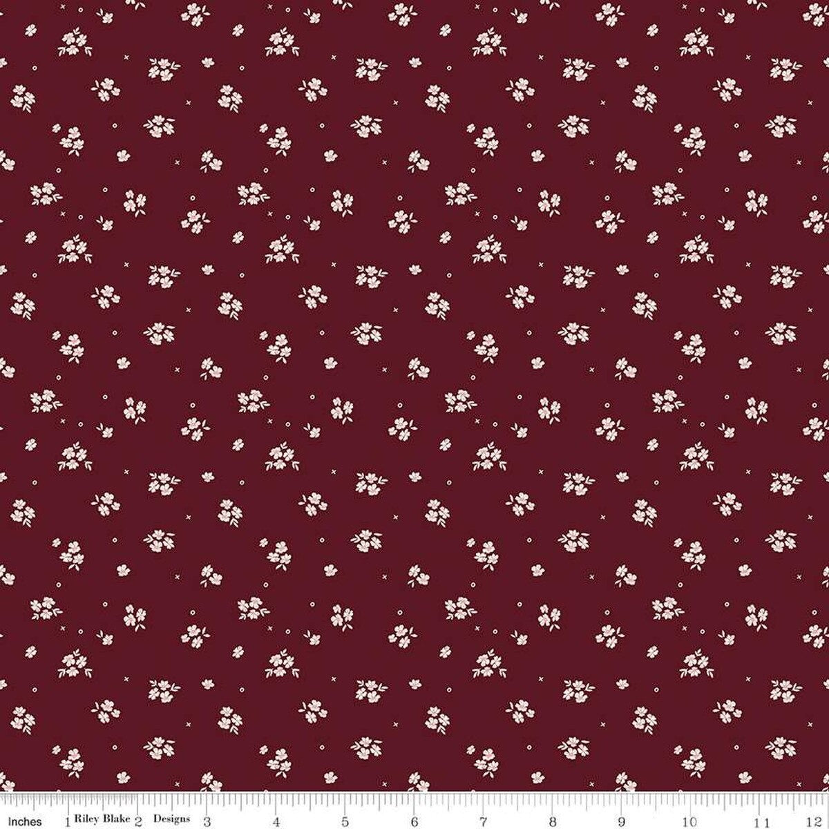 Ditsy Maroon