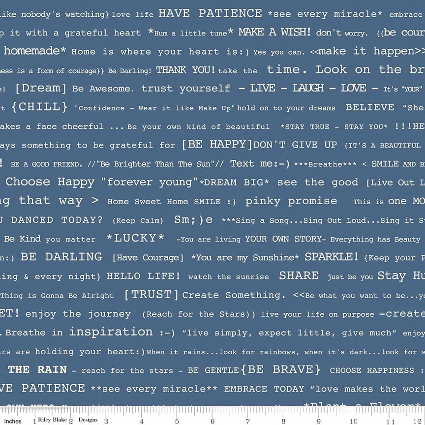 Denim & Daisy Happy Text Denim
