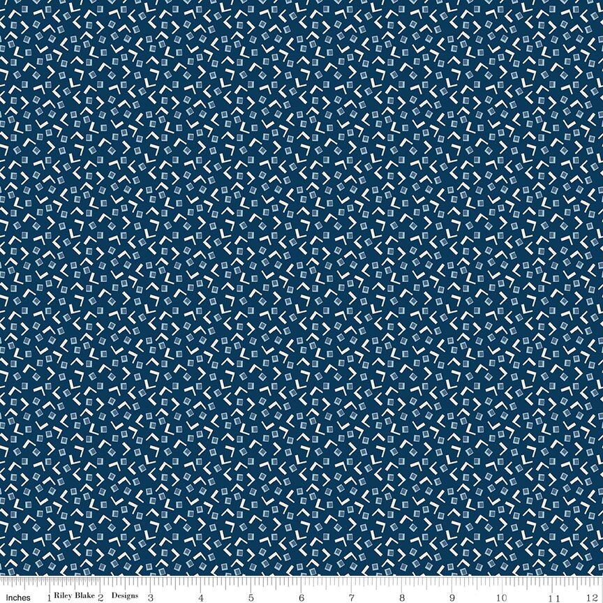 Denim & Daisy Tiny Squares Oxford Blue