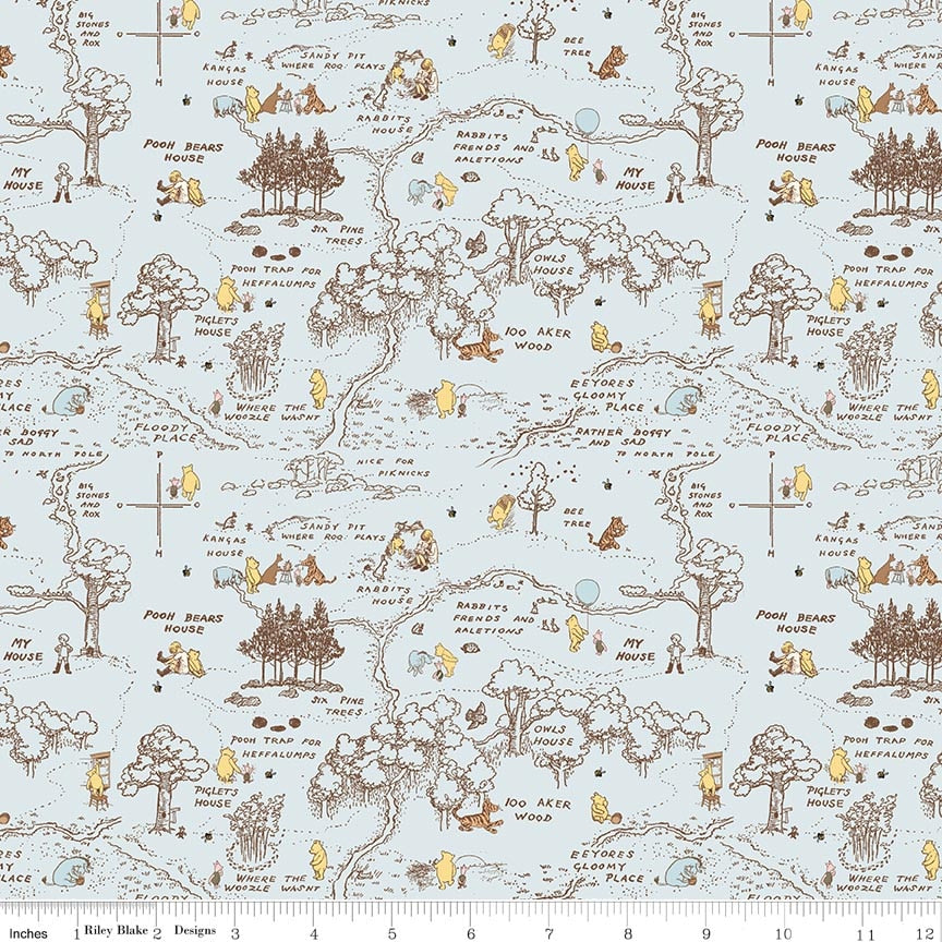 Winnie-the-Pooh Baby 100 Aker Map Blue