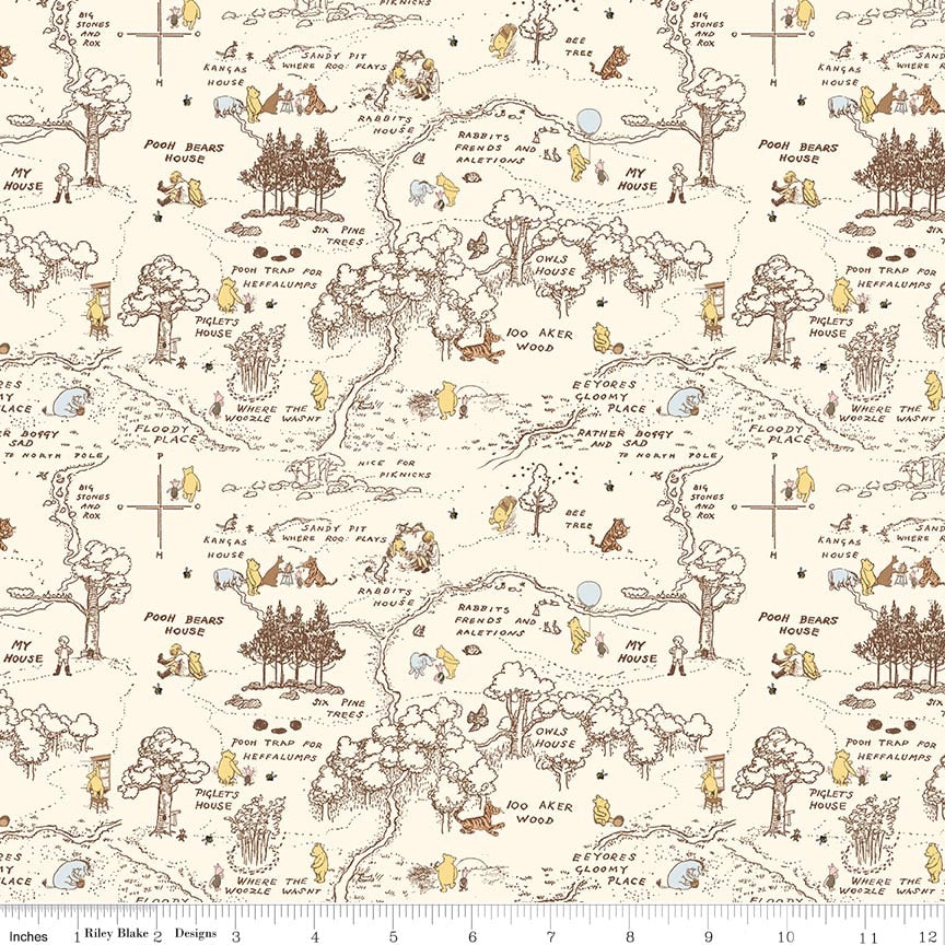 Winnie-the-Pooh Baby 100 Aker Map Cream