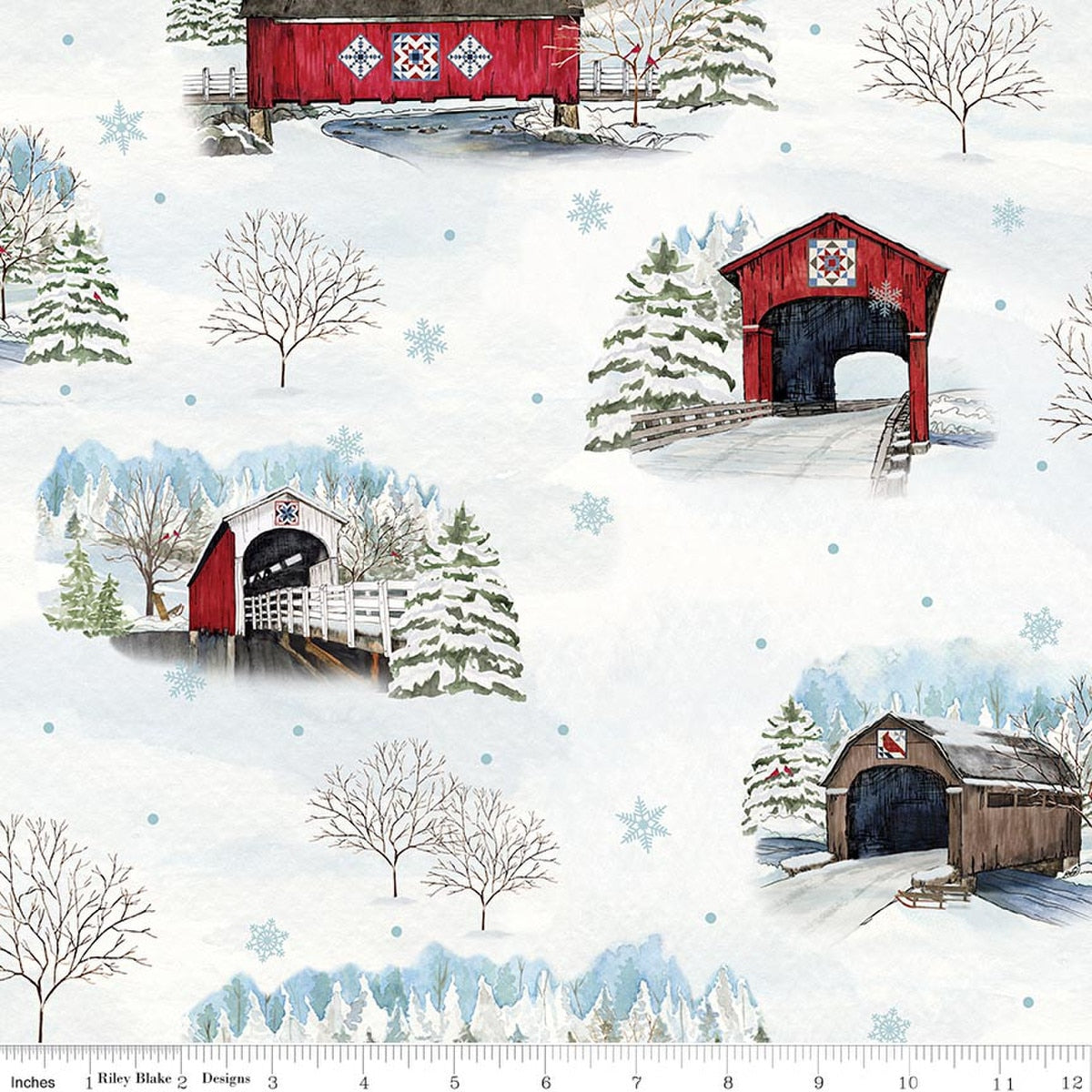 Covered Bridges in Winter Main Snow