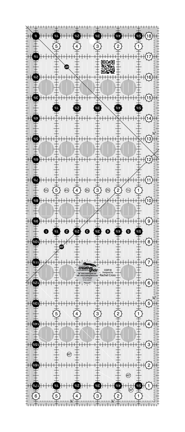 Creative Grids Quilt Ruler 6-1/2in x 18-1/2in