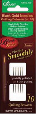 Black Gold Between/Quilting Needle Size 10