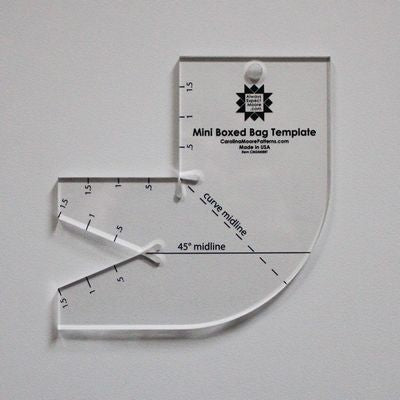 Mini Boxed Bag Template