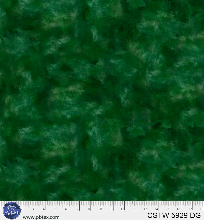 108" Color Stories Watercolor Dark Green