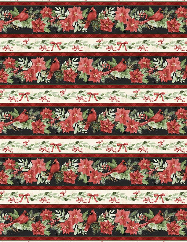 1.5 yd cut Cardinal Repeating Stripe Multi