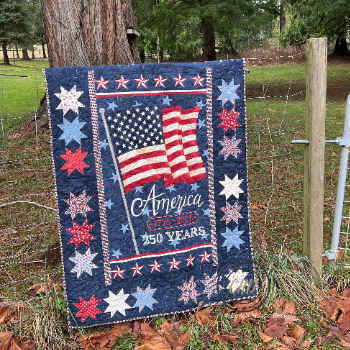 Celebrating 250 Years Kit, 42" x 60", Pattern & Binding Included