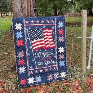 Celebrating 250 Years Kit, 42" x 60", Pattern & Binding Included