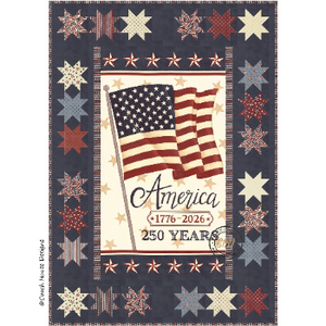 Celebrating 250 Years Kit, 42" x 60", Pattern & Binding Included