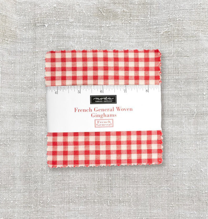 French General Woven Ginghams Charm Pack