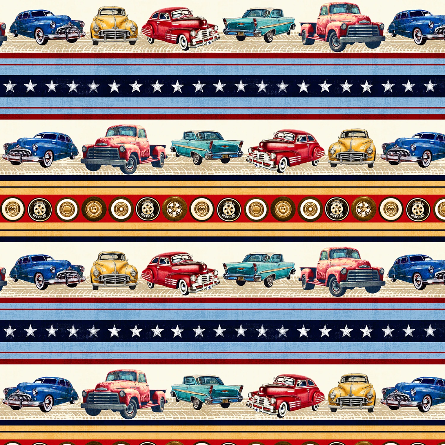 Multi Vintage Car Stripe
