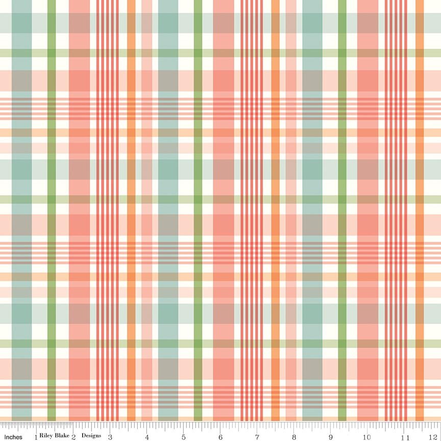 Flannel Love You to the Moon Plaid - Multi