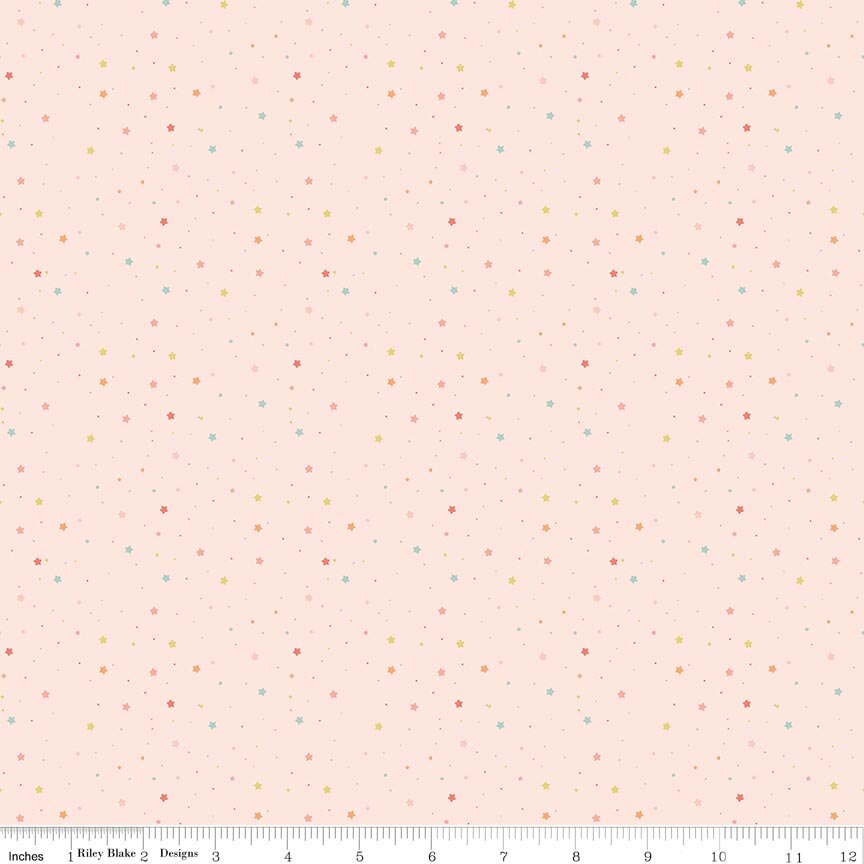 Flannel Love You to the Moon Stars - Blush
