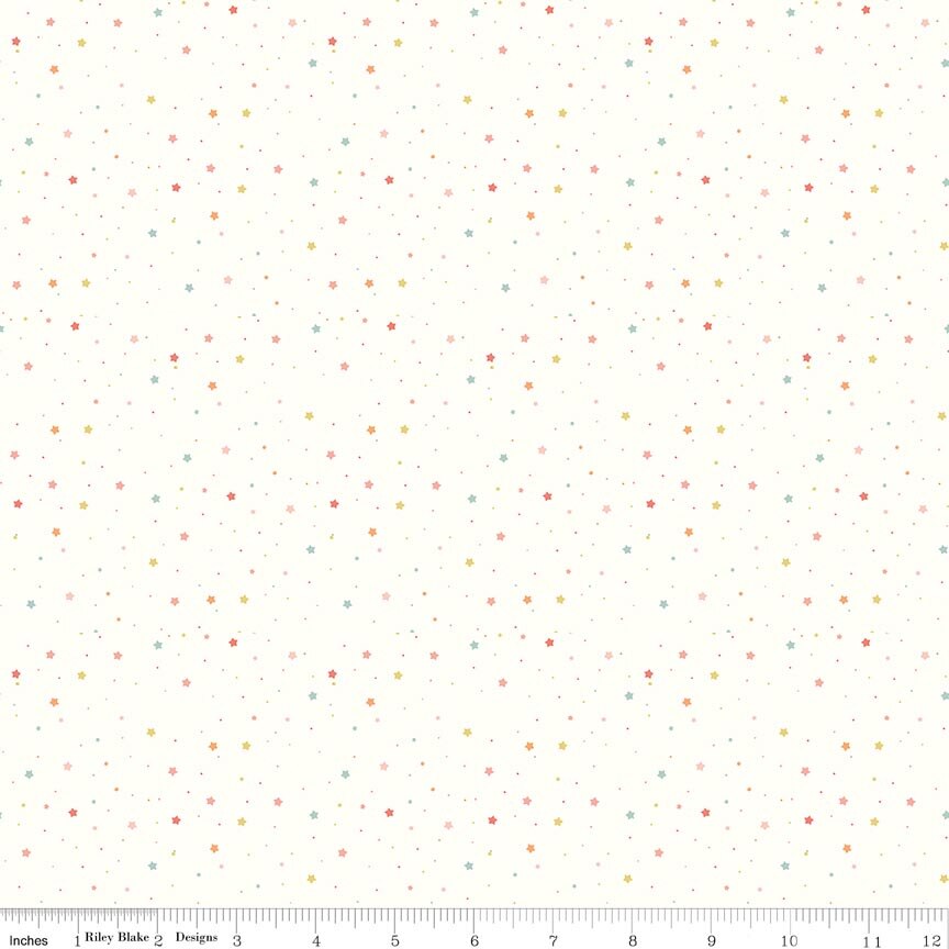 Flannel Love You to the Moon Stars - White
