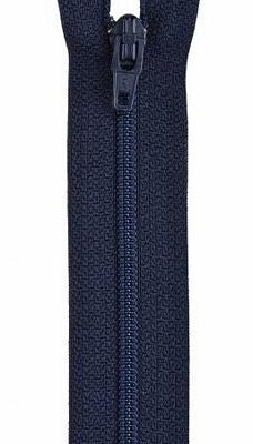 Polyester Zipper 14", Navy