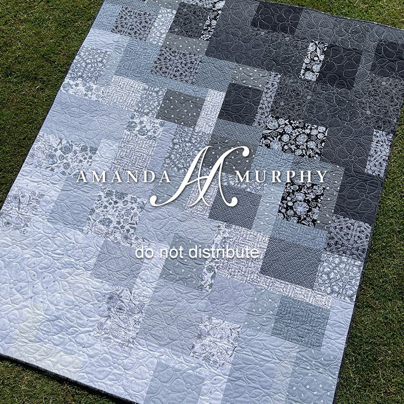 Fat Quarter Flow Kit #3, 56.5" x 70.5" Includes pattern & binding