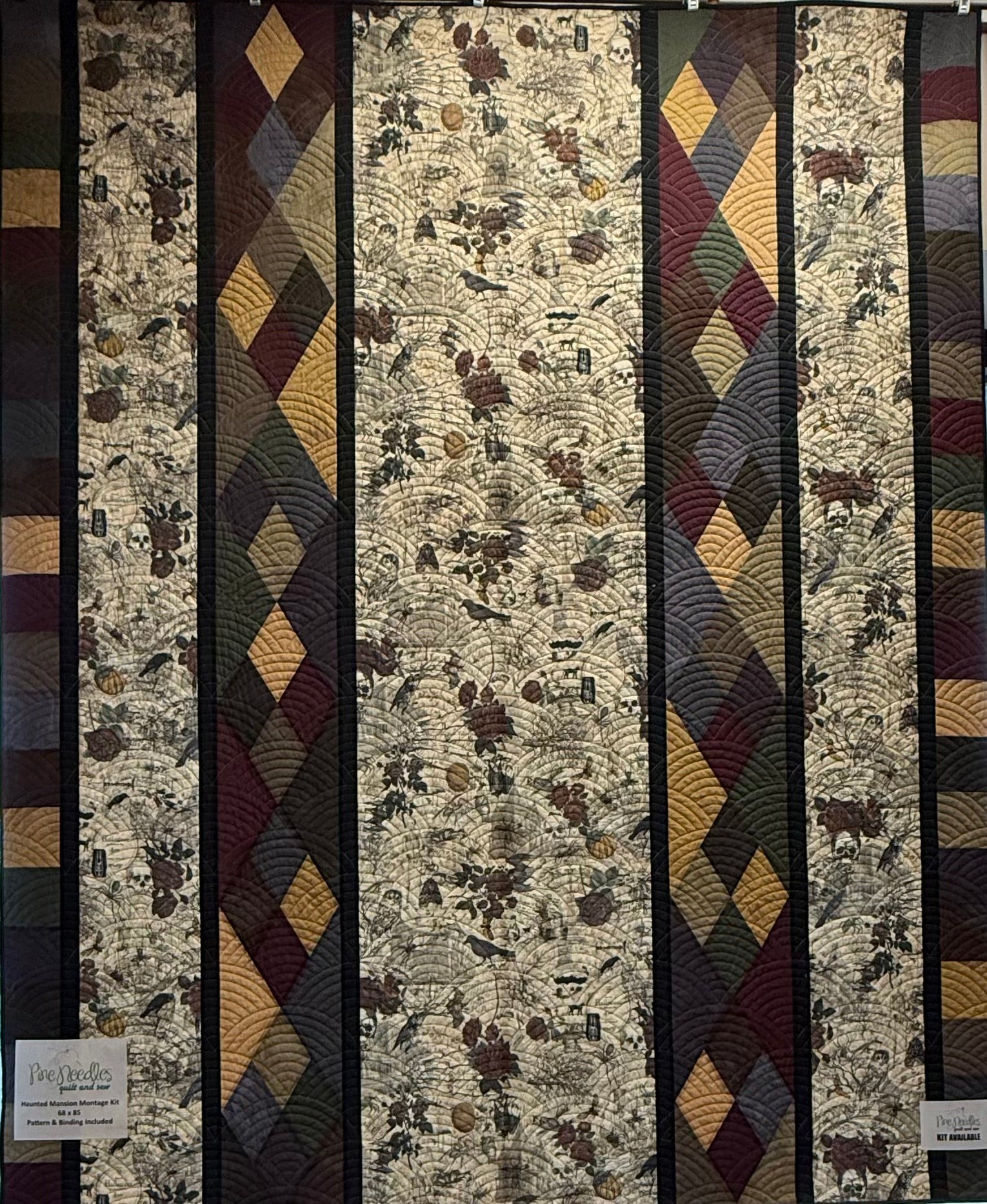 Haunted Mansion Montage Kit, 68 x 85, Pattern & Binding Included