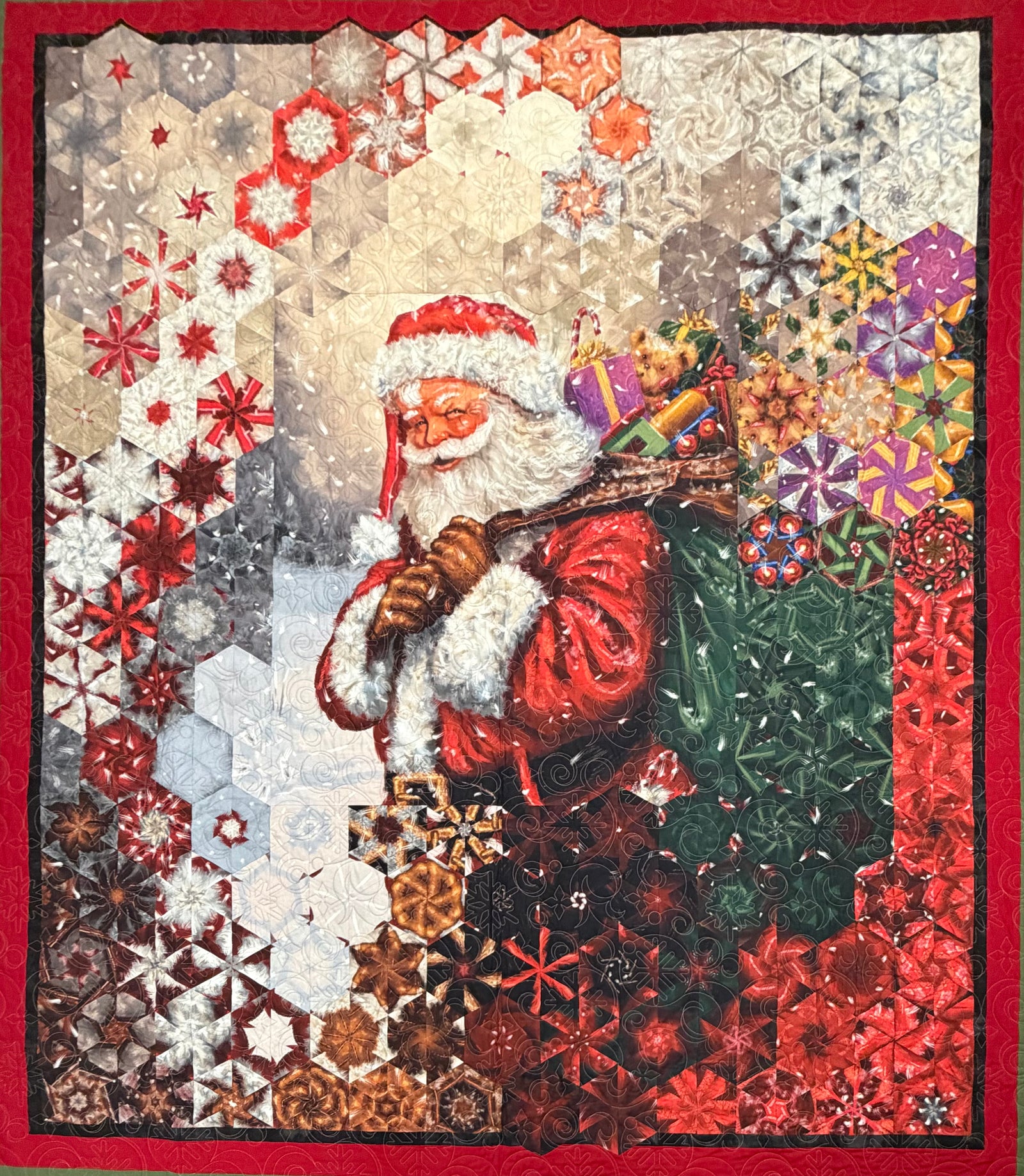 Santa One Block Wonder 7 Total Panels