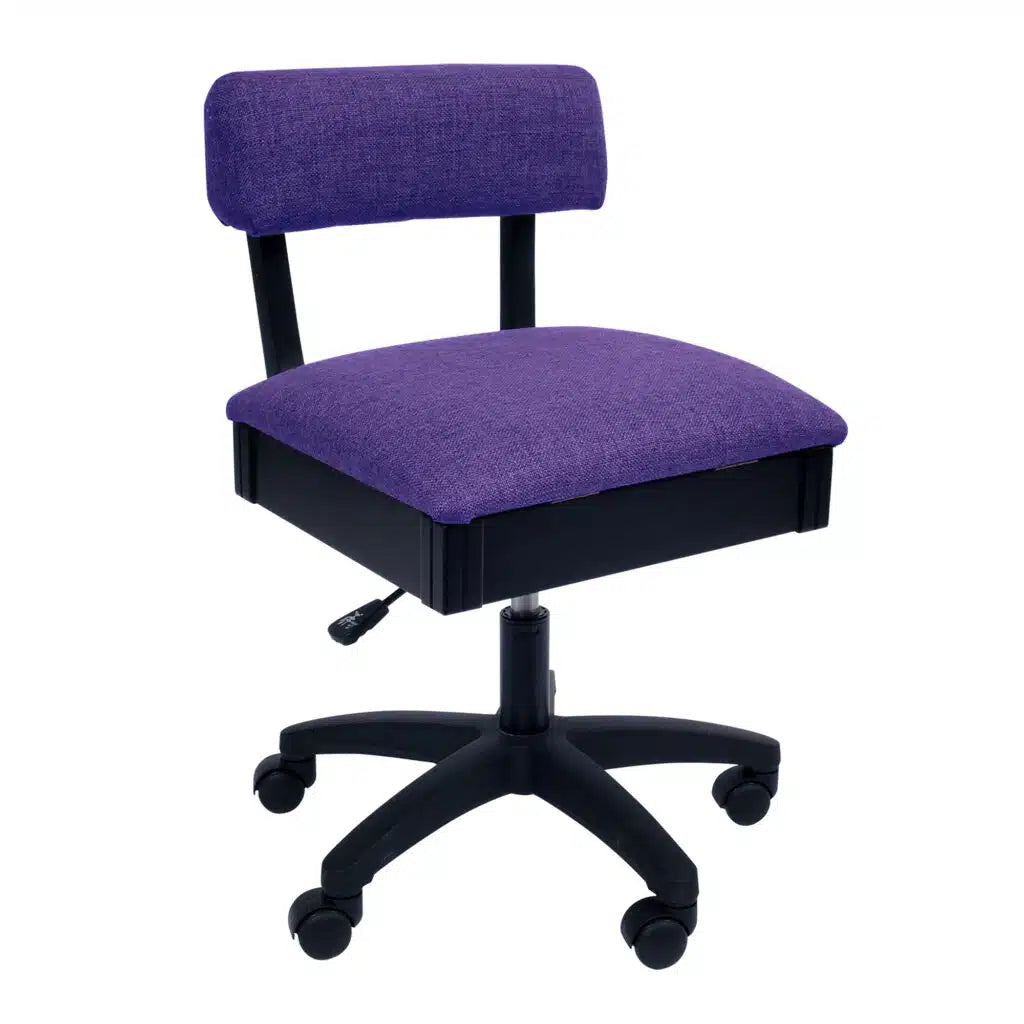 Royal Purple Hydraulic Arrow Chair